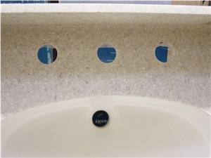White Solid Countertop Kitchen, Solid Quartz Surface, White Quartz Stone Countertops