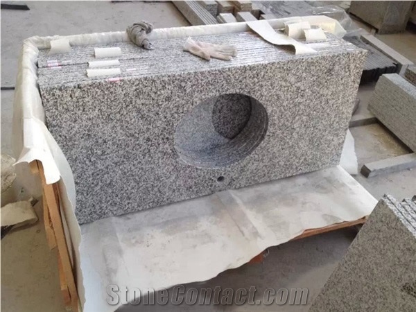 China Bianco Sardo G623 Bathroom Vanity Tops Silver Grey Countertops -Kx, G623 Granite Bathroom Vanity Tops