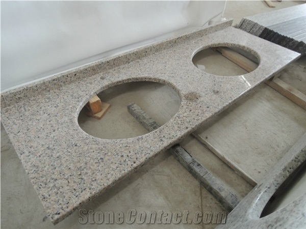 China Pink Granite G444 Xili Red Solid Surface Bathroom Countertops Vanity Tops