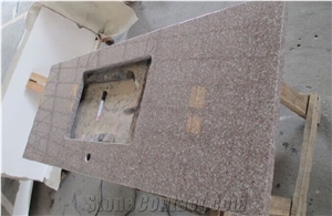 Chinese G663 Cherry Red Granite Custom Kitchen Countertops, Island Tops, Kitchen Worktops Chinese G663 Cherry Red Granite Custom Kitchen Countertops, Island Tops, Kitchen Worktops