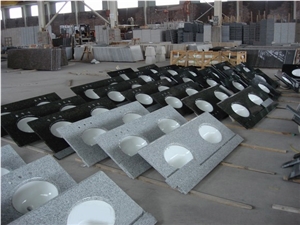 G633 Barry Grey Custom Vanity Tops -Kx, G633 Granite Custom Vanity Tops