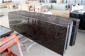 Solid Surfcace Kitchen Countertops Granite Tan Brown Island Tops
