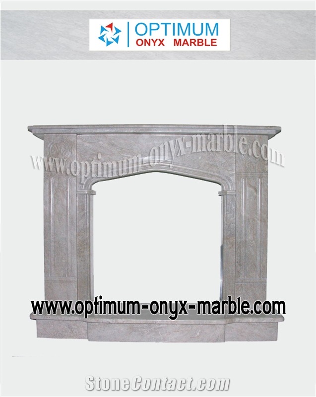 Botticino Fancy Marble Fireplaces - Botticina Fancy