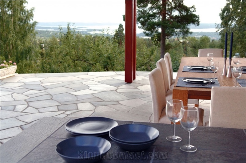 Oppdal Quartzite Flagstone Terrace Pavement