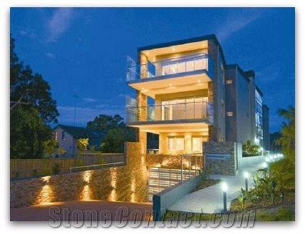 Arizona Stackstone Panel, Yellow Sandstone Wall Cladding, Cultured Stone Viet Nam