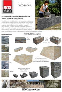 Deco Block Leura, Grey Quartzite Viet Nam Wall Cladding, Cultured Stone