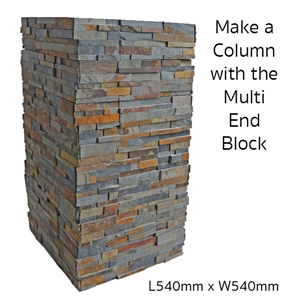 Deco Block Mimosa, Multicolor Slate Columns Gate Column & Fence Viet Nam