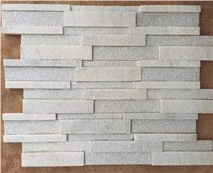 China White Quartzite Cultured Stone, Quartzite Stone Wall Decor, Wall Cladding