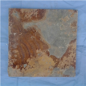 Chinese Multicolor Slate Tiles & Slabs , Oriental Multicolor Slate Paving Stone Slate