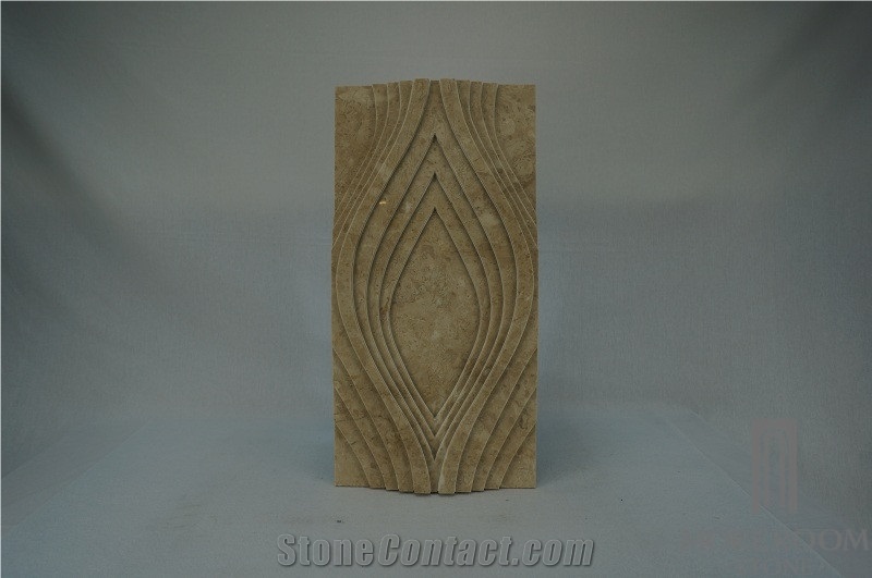 Cappucino Marble Cnc Design Interior Beige 3d Decorative Stone