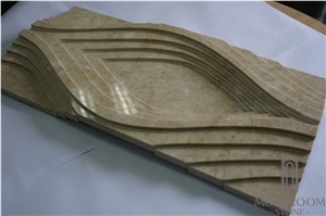 Cappucino Marble Cnc Design Interior Beige 3d Decorative Stone