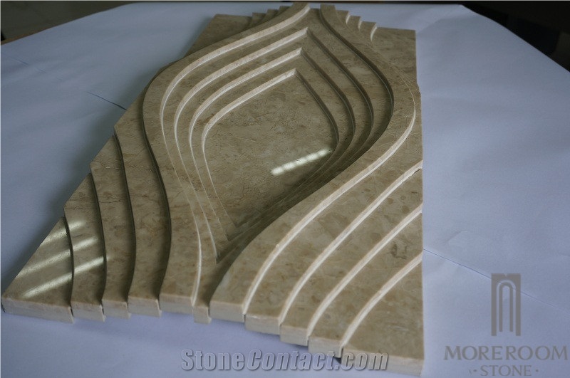 Cappucino Marble Cnc Design Interior Beige 3d Decorative Stone