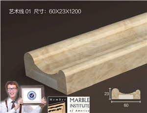 Crema Nova Marble Border Decos Dome Mouldings