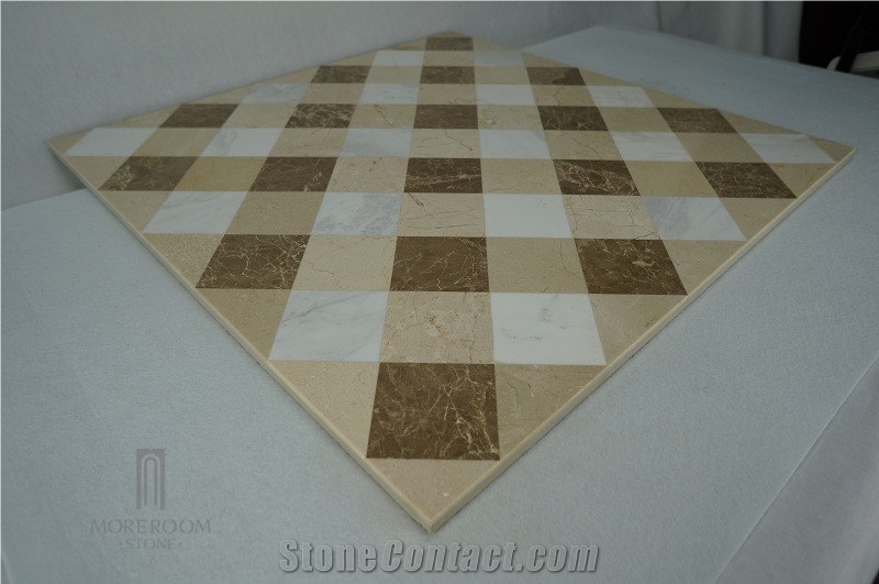 Hot Sale Square Marble Floor and Wall Design for Bathroom