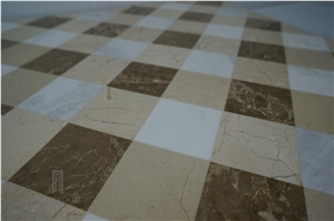 Hot Sale Square Marble Floor and Wall Design for Bathroom