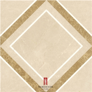 Iran Beige Marble Earl Beige Marble Floor Medallions Waterjet Medallions Marble Flooring Tiles Natural Stone Marble Price
