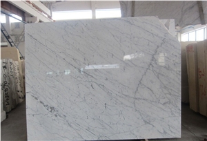 Italy Carrara London Fog Polished White Marble Slab and Tile