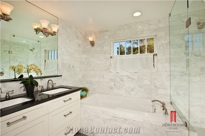 Italy Carrara London Fog Polished White Marble Slab and Tile