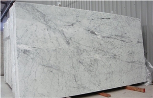 Italy Gorfigliano Carrara Zebrino Marble Slab ,Polished White Marble Slab for Wall Decors