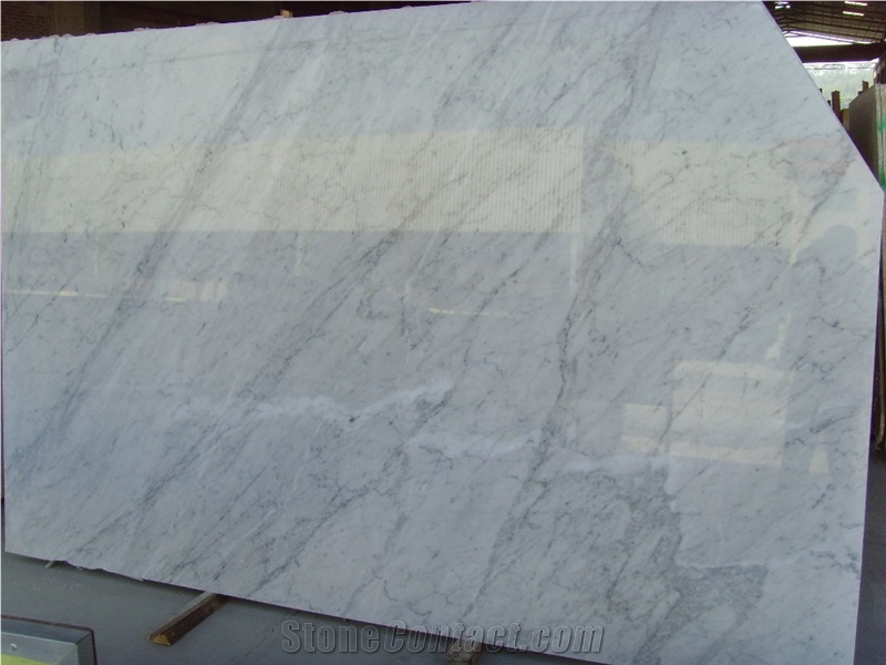 Italy Gorfigliano Carrara Zebrino Marble Slab ,Polished White Marble Slab for Wall Decors