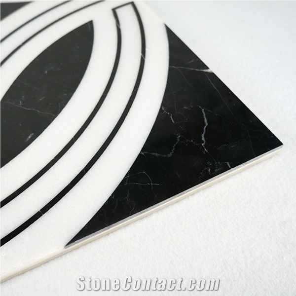Laminated Marble Water Jet Flooring Medallion