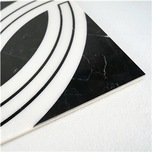Laminated Marble Water Jet Flooring Medallion