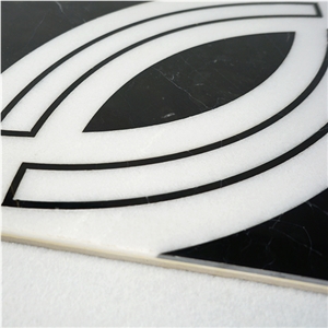 Laminated Marble Water Jet Flooring Medallion