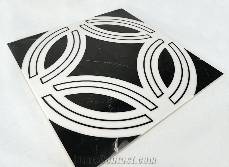 Laminated Marble Water Jet Flooring Medallion