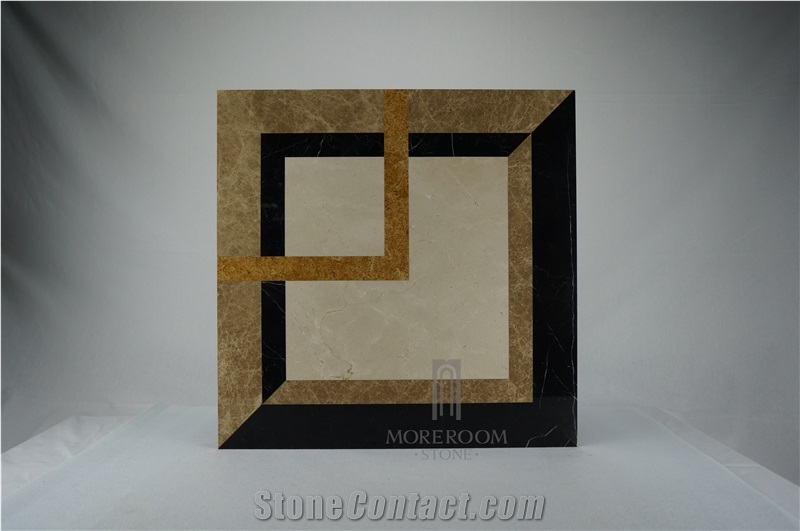 Marble Flooring;Marble Pattern;Spain Light Emperador+Beige+Black Marble Tile, Spain Brown Marble
