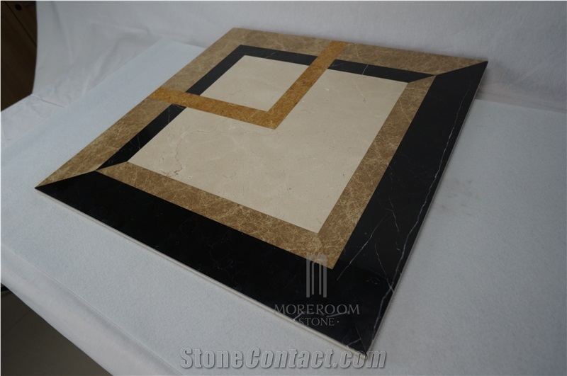 Marble Flooring;Marble Pattern;Spain Light Emperador+Beige+Black Marble Tile, Spain Brown Marble
