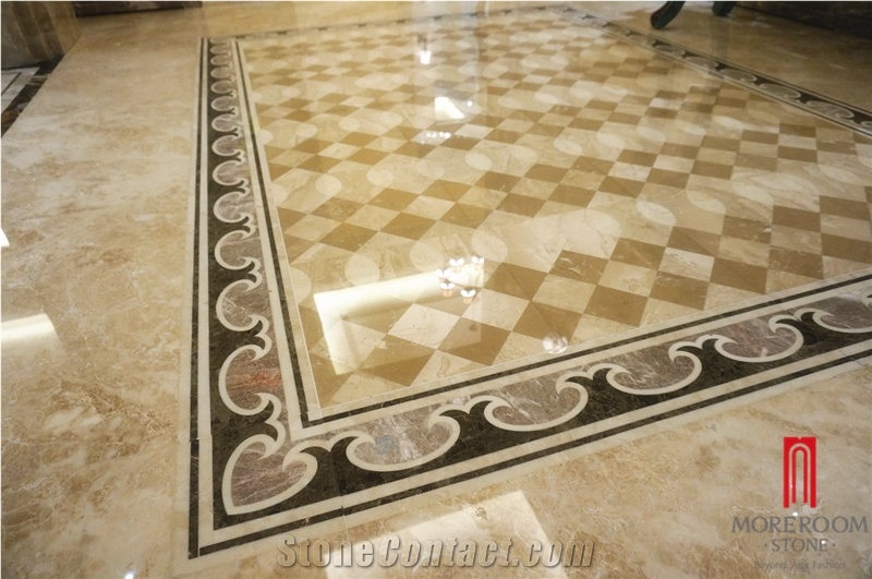 Moreroom Stone Emperador Light Royal Elegant Marble Border Design Crown Moldings