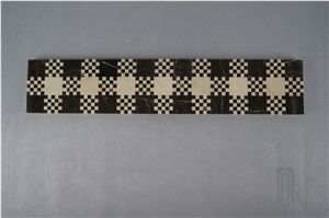 Nero Marquina Marble Border;Mosaic Border; Border Design for Interior Trim