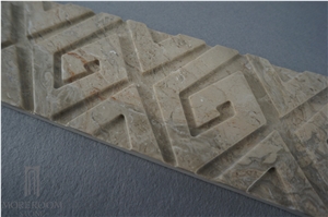 Oman Rose 3d Marble Decors;Design Forinterior Trim