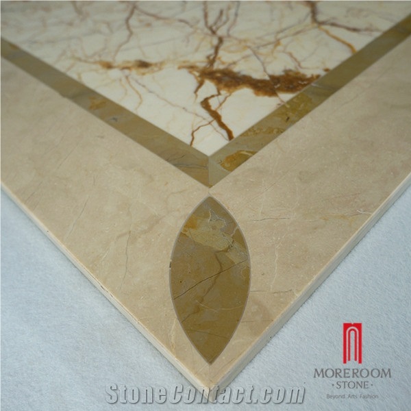 Sofitel Gold Marble,Latte Cream,Mpc21g66 Moreroom Stone Waterjet Composite Marble Panel Design