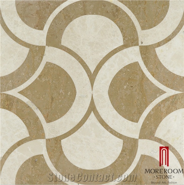 Spain Palma De Mallorca Amarillo Oro Composite Marble Slabs&Tiles Luxury Bathroom Design Laminated Marble Floor Tile Marble Price, Amarillo Oro Marble Medallion