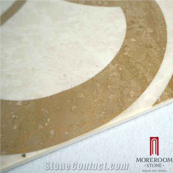 Spain Palma De Mallorca Amarillo Oro Composite Marble Slabs&Tiles Luxury Bathroom Design Laminated Marble Floor Tile Marble Price, Amarillo Oro Marble Medallion