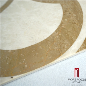 Spain Palma De Mallorca Amarillo Oro Composite Marble Slabs&Tiles Luxury Bathroom Design Laminated Marble Floor Tile Marble Price, Amarillo Oro Marble Medallion