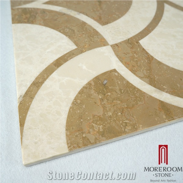 Spain Palma De Mallorca Amarillo Oro Composite Marble Slabs&Tiles Luxury Bathroom Design Laminated Marble Floor Tile Marble Price, Amarillo Oro Marble Medallion