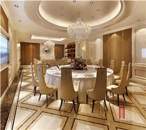 Spain Pinoso Beige Marble Crema Marfil Marble, Classic Design, Waterjet Medallions, Composited Marble Waterjet Medallion, Floor Medallion, Carpet Medallions
