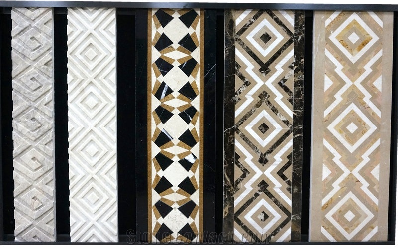 Turkey Moreroom Stone Emperador Dark Royal Marble Border Pencil Liners