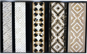 Turkey Moreroom Stone Emperador Dark Royal Marble Border Pencil Liners