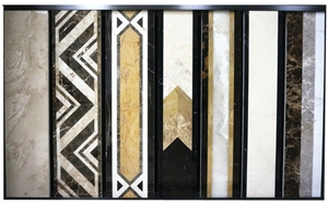Turkey Moreroom Stone Emperador Dark Royal Marble Border Pencil Liners