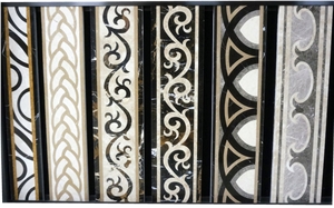 Turkey Moreroom Stone Emperador Dark Royal Marble Border Pencil Liners