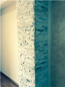 White Quartzite Exposed Wall Stone