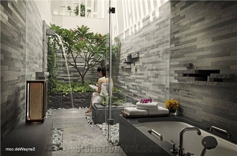 White Quartzite Exposed Wall Stone
