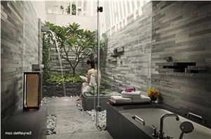 White Quartzite Exposed Wall Stone