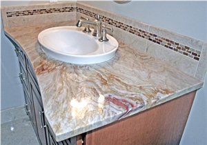 Nacarado Quartzite Custom Vanity Top, Beige Quartzite Brazil Tiles & Slabs