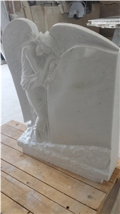 Perlato Sicilia Marble Headstone, Beige Italy Marble Sculpture & Statue