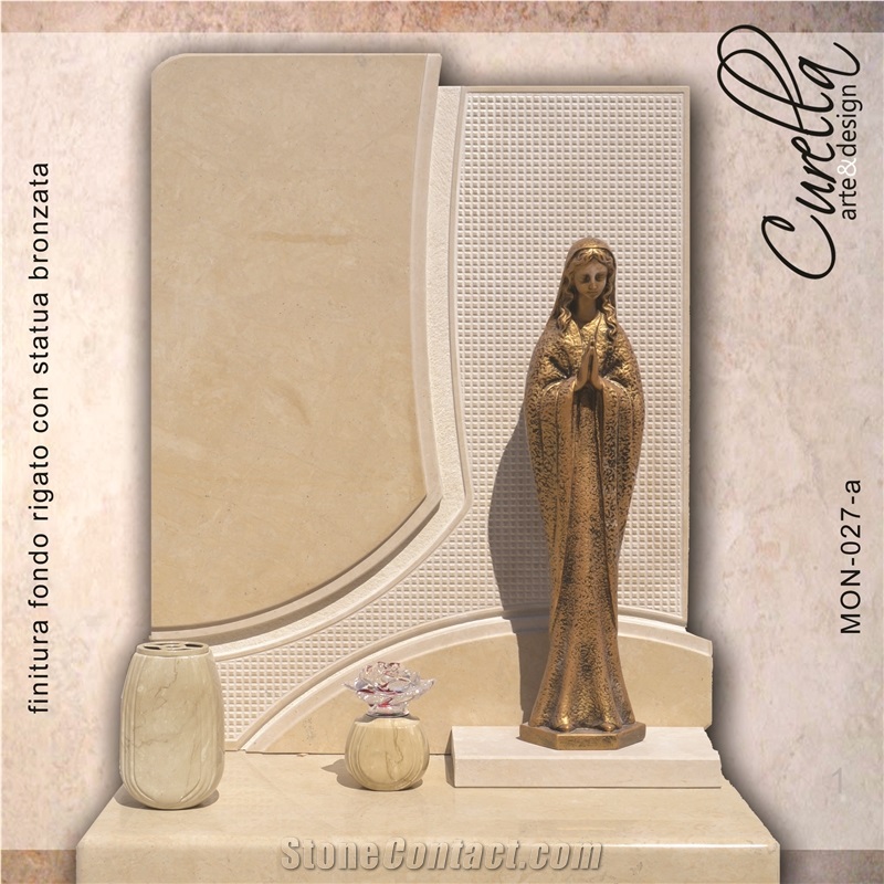 Travertino Romano Beige Travertine Headstones