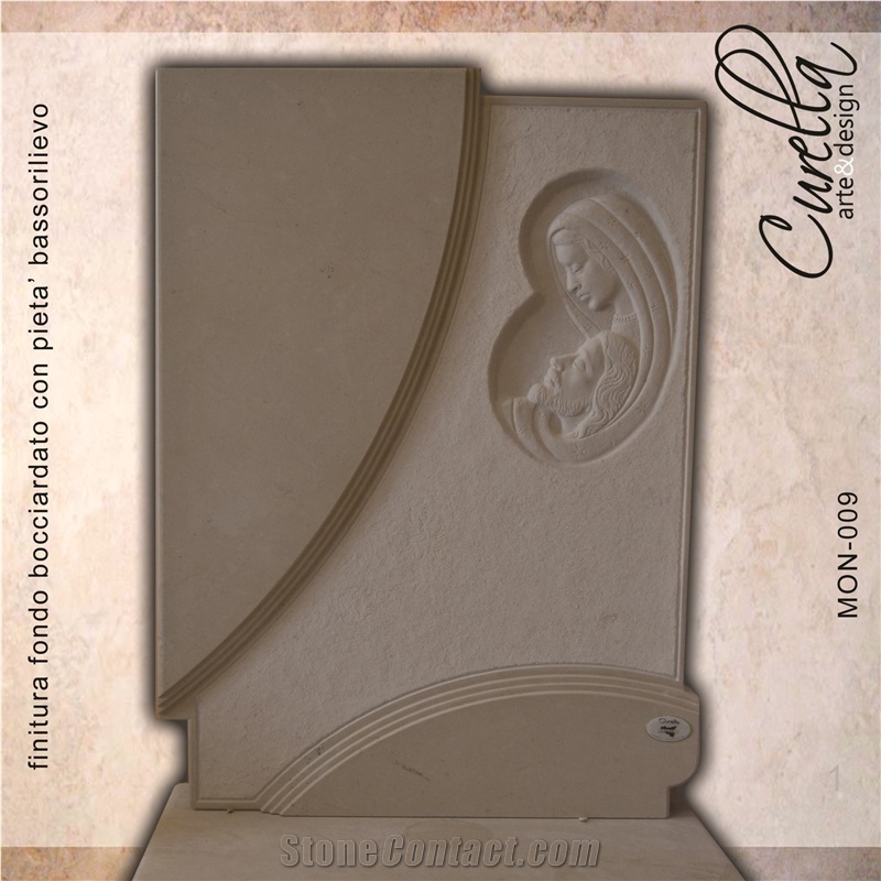 Travertino Romano Beige Travertine Headstones